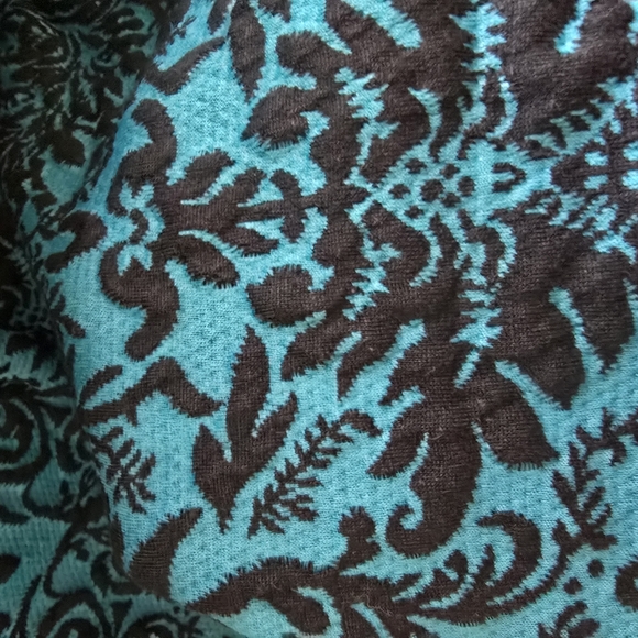 Motherhood Maternity Dress – L, Belted Damask Print - Picture 5 of 6